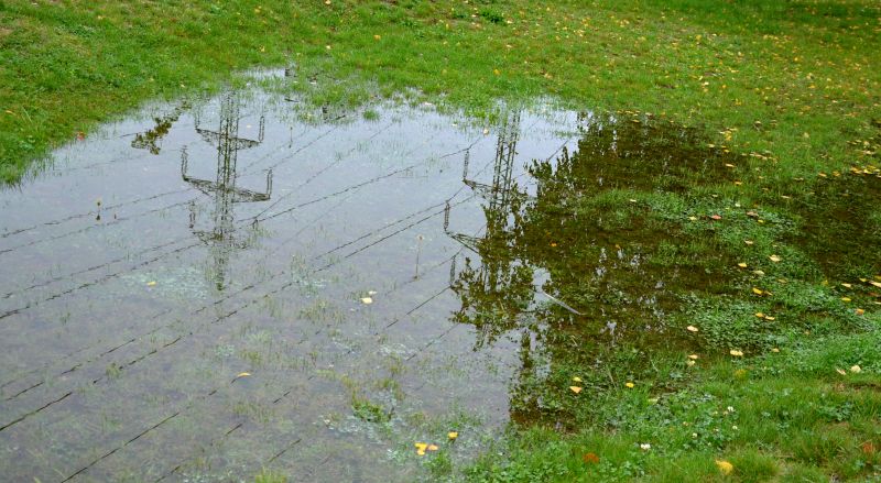 Yard Drainage Ditch Installation
