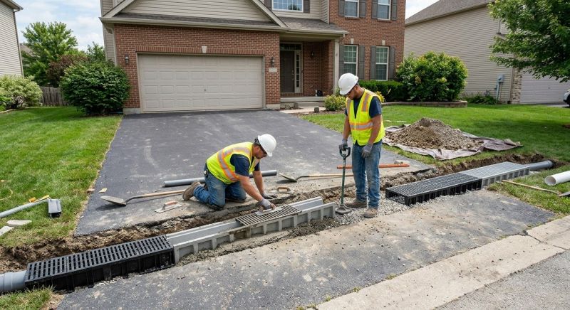Hillside Drainage Installation in Tuscaloosa, AL